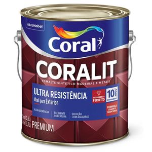 Tinta esmalte acetinado coralit 3,6lt branco coral /ref.5202767