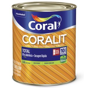 Tinta esmalte acetinado coralit zero 900ml branco coral /ref.5202908