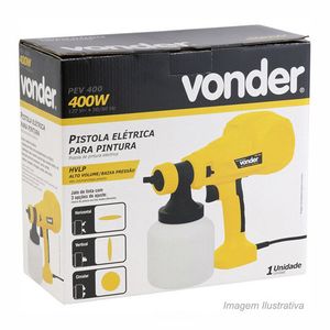 Pistola pintura elétrica pev400 127v - vonder