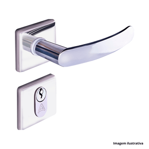 Fechadura quadratta externa inox polido aliança /ref.2600/81 ip