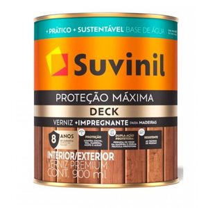 Verniz proteção máxima deck acetinado 0,9l natural suvinil /ref.50739839