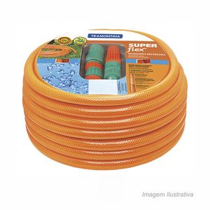 Mangueira para jardim super flex 20mt laranja - tramontina