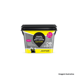 Cimento queimado cinza 4,5kg quartzolit /ref.0541.00001.0001cx