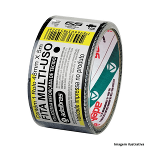 Fita multiuso silver tape preta 48x5m adelbras /ref.803080006