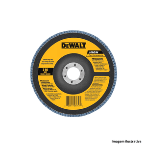 Disco flap de fibra 7" x 7/8" z120 dewalt /ref.dw8325-ar
