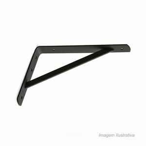 Suporte para prateleira mão francesa 20cm preto - prat-k