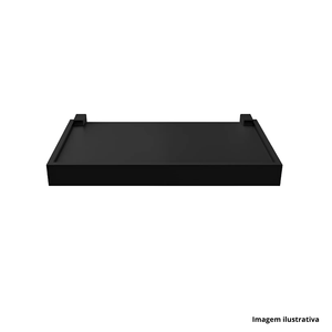Prateleira duetto preto moldura preta 4x20x40cm prat-k /ref.10205030