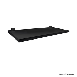 Prateleira me leve preto c/sup preto 1,2x10x40cm prat-k /ref.10257001