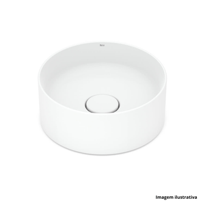 Cuba de apoio t1 redonda terra 30x12,5cm branco roca /ref.a32787u000