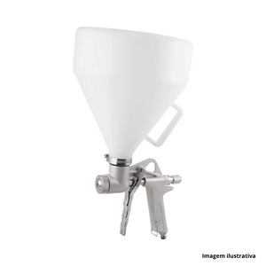 Pistola para pintura textura projetada ptv83 com caneca de 5lts vonder /ref.62.20.083.000