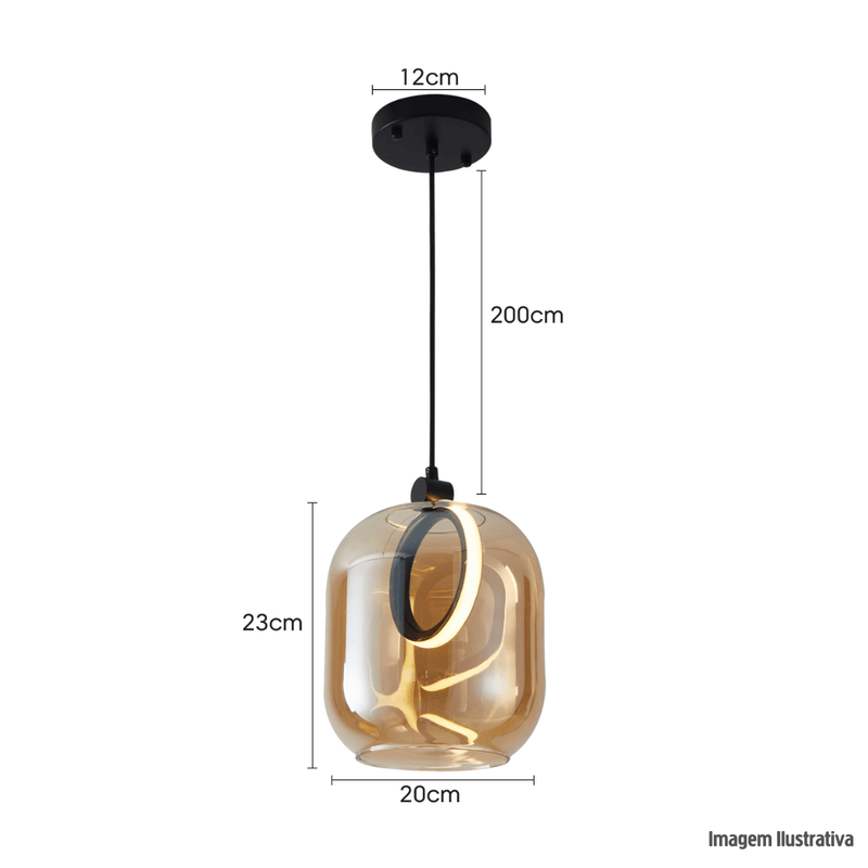 Pendente_led_ruzo_7w_3000k_ambar_e_preto_nordecor_ref2793_8011283