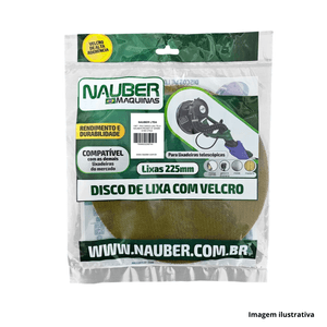 Disco lixa tela pronet 9" 225mm g180 com 5 unidades nauber /ref.1367