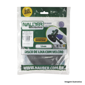 Disco lixa tela pronet 6 150mm g240 com 5 unidades nauber/ref:1358.