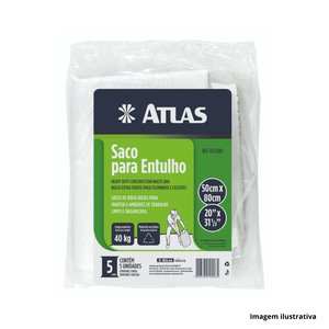Saco para entulho 5 unidades atlas /ref:at5080.