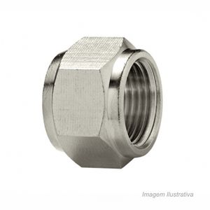 Flange para gás latão 5/8 x 3/8 niquelado - blukit