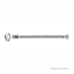 Engate flexível para água de inox 60cm - blukit