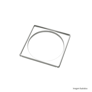 Porta grelha quadrada caixa sifonada 150mm aço inox blukit /ref:292106.