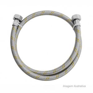 Engate flexível para gás 1/2" inox 150cm - blukit