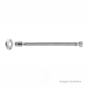 Engate flexível para água 40cm inox - blukit