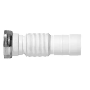 Sifão tubo extensivo para ligação de válvula de descarga branco - blukit