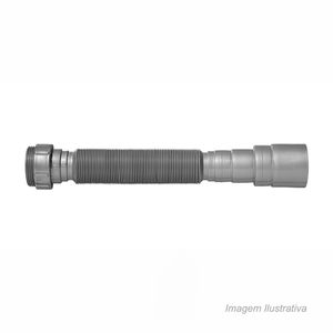 Sifão corrugado 72cm cinza - blukit