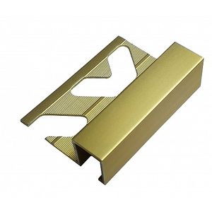 Perfil de alumínio firenze golden matte 10x12mm com 3 mts dourado - viscardi