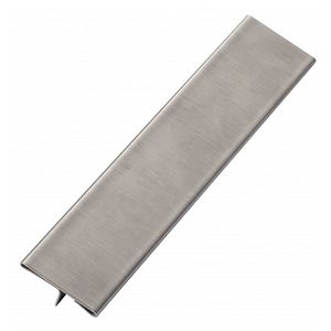 Perfil em aço inox milano escovado 20x5mm com 3mts - vidcardi