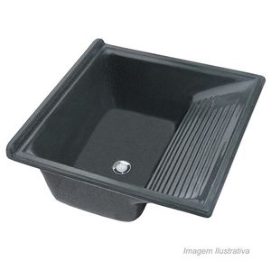 Tanque de mármore sintético verde romano simples tp060 - decoralita