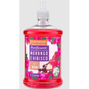 Sabonete líquido refil eco 450ml morango e hibisco - premisse