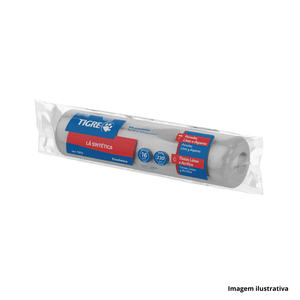 Rolo de lã sintética 23cm - tigre /ref.61312230