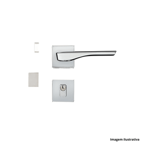 Fechadura suprema externa acetinada cromada  pado /ref.54031599