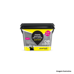 Cimento queimado cinza medio 4,5kg - quartzolit /ref.0541.00109.0001cx