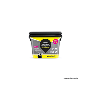 Cimento queimado cinza escuro 4,5kg quatzolit /ref.0541.00110.0001cx