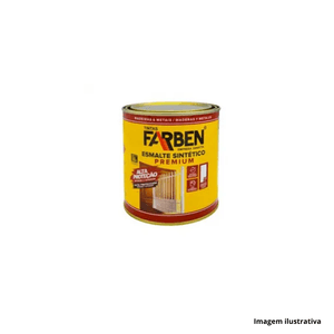 Tinta esmalte sintético metálico 0,9 lt marrom bronze farben /ref.331.825-0.9