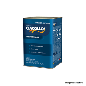 Tinta acrílica performance fosco standard 18lt areia - ciacollor