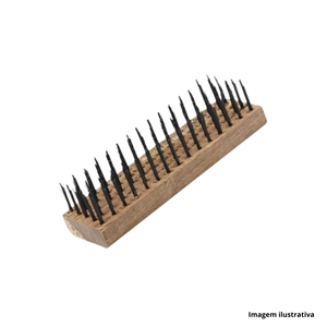 Escova de aço sem cabo 18cm tramontina /ref.43184/001