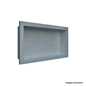 Nicho de parade para embutir 30x60cm cinza urbano - metasul /ref.15301006