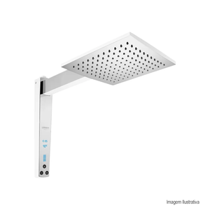 Chuveiro eletrônico acqua century digital 7500w branco/cromado 220v lorenzetti / ref.7510631