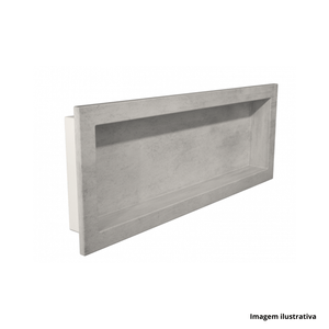 Nicho Esculpido Em Pedra 37X67 Concreto - VENTURI SLATE /REF.01.02.001-CONC