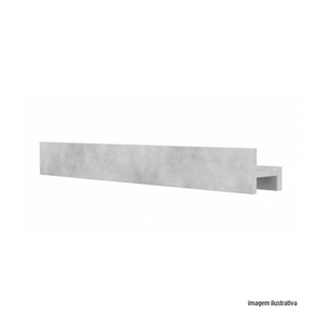 Porta shampoo linear 80cm concreto - venturi slate /ref.0