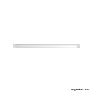 Luminária led sobrepor line 36w 3000k 100cm taschibra /ref.15140210