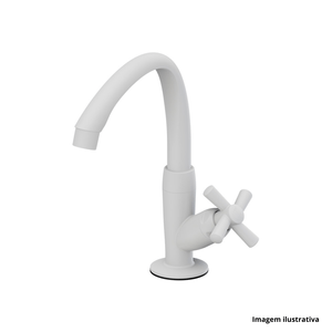 Torneira para lavatório bica alta cross branco - tigre /ref.300000488