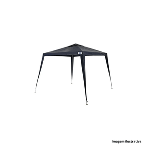 Gazebo ráfia 2,40x3m azul mor /ref.3533