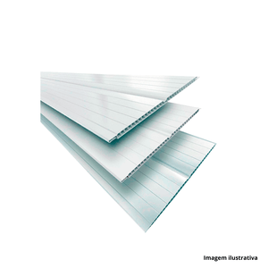 Forro pvc 200x7 mm 3 metros gelo - plasflex