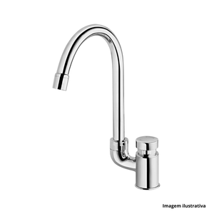 Torneira para lavatório alta pressmatic mesa cromado - docol /ref.90004445006