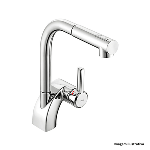 Monocomando para cozinha massima cromado - docol /ref.90006119006