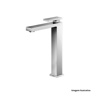 Monocomando para lavatório bica alta new edge mesa cromado - docol /ref.90009254006