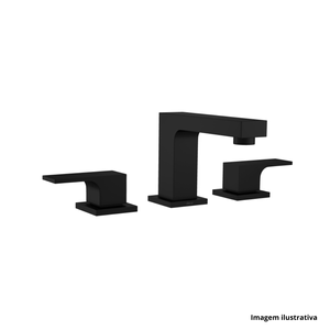 Misturador para lavatório unic de mesa bica baixa black matte - deca /ref.1875.bl90.mt