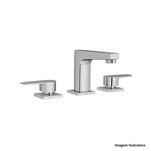 Misturador para lavatório level de mesa bica baixa cromado - deca /ref.1875.c26