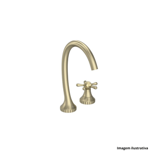 Torneira para lavatório perola summer gold deca / ref:1191.sm108.mt.